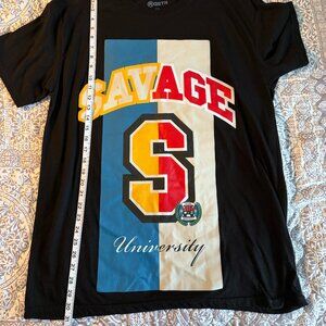 Savage University Men's 2XL Black T-shirt